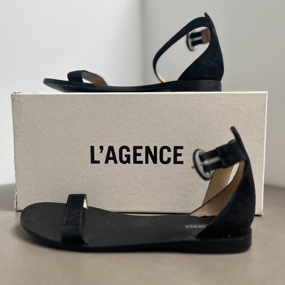 L'Agence Marcela Ankle Strap Sandals (Size 37) - Picture 1 of 5